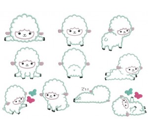 Stickserie - Schaarly Schaf